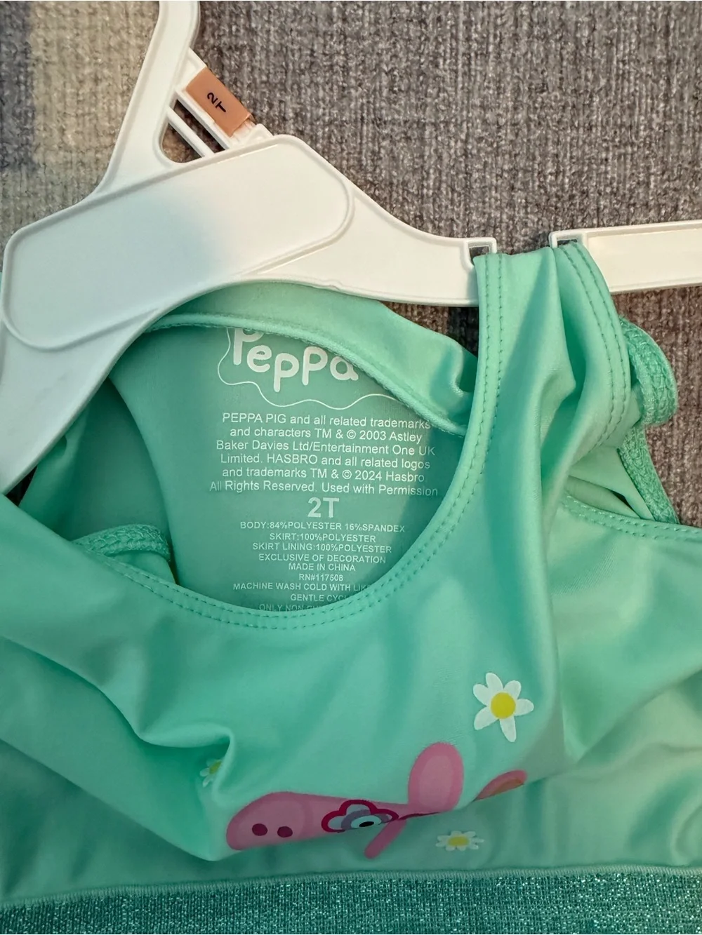 Hasbro Teal Peppa Pig Tulle Dance Costume